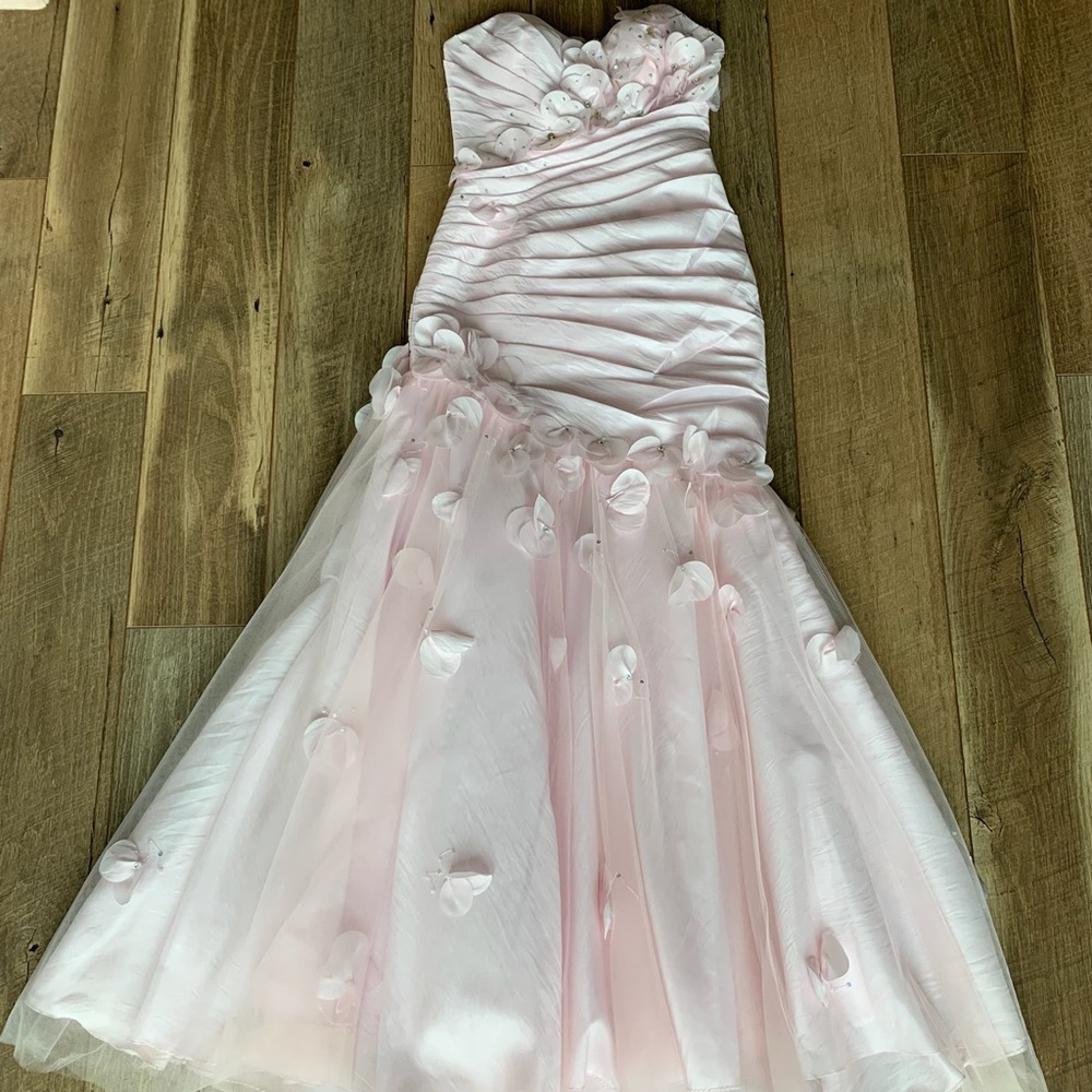 Blush Pink Prom Dress Size 2